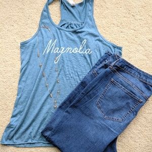 Super Skinny Blue Jeans